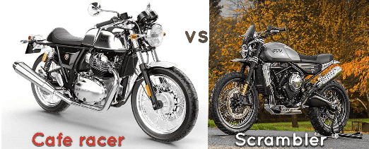 Cafe racer vs Scrambler
