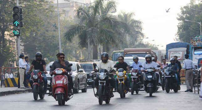 Indian people on motorcycle