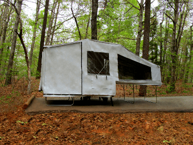 Camping trailer for a motorcycle